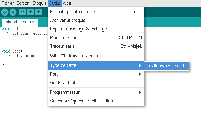 Install arduino board 1